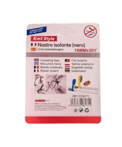 Nastro Isolante Elettrico in PVC 18mm X 20m Nero
