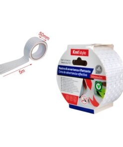Nastro Adesivo Riflettente 50mm X 5MT Bianco Catarifrangente Ad Alta Visibilità
