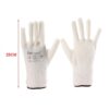 12 Paia Guanti da Lavoro Bianco Taglia L 9 Con Rivestimento in Lattice