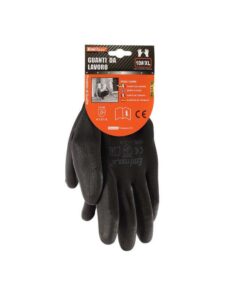 Alternative view of 12 Paia Guanti da Lavoro Nero Taglia XL 10 Con Rivestimento in Lattice