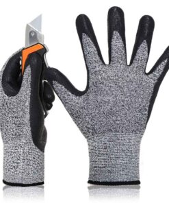 Guanti da Lavoro Livello 5 taglia M/8 colore nero/grigio - immagine 4
