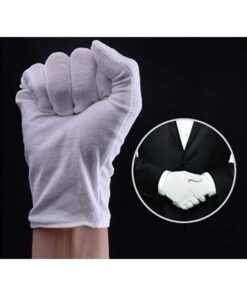 Alternative view of 12 Paia Guanti Cotone Bianco Taglia M 8