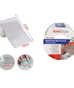 Nastro Butilico Sigillante Impermabile 100mm X 250cm Grigio Argento