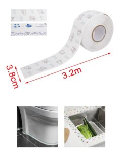 Nastro Adesivo Sigillante Antimuffa 38mm X 320cm Bianco con Simboli Mare Beautiful Sea