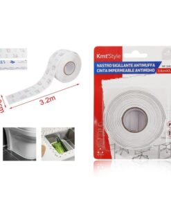 Nastro Adesivo Sigillante Antimuffa 38mm X 320cm Bianco con Simboli Mare Beautiful Sea