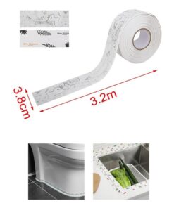 Nastro Adesivo Sigillante Antimuffa 38mm X 320cm Bianco con Simboli Foglie Alberi