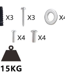 Alternative view of Supporto TV/Monitor da Parete Adatto per Misura 14 a 42 pollici Regolabile Max 200x200mm Max 15Kg