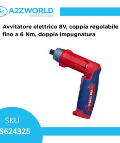 Alternative view of Avvitatore elettrico 8V, coppia regolabile fino a 6 Nm, doppia impugnatura