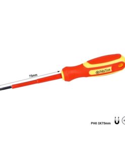 Cacciavite Isolato a Croce PH0 3X75mm Lama Isolante Per Elettricista
