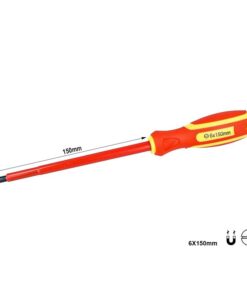 Cacciavite Isolato a Taglio 6X150mm Lama Isolante Per Elettricista