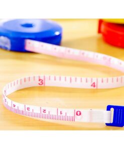 Metro Sarta 150cm Nastro Morbido 7mm Per Misurare il Corpo Girovita Fianchi Torace Braccia