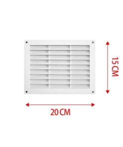 Griglia di Ventilazione Rettangolare 200X150mm Griglia Aerazione In Plastica Made In Italy