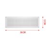 Griglia di Ventilazione Rettangolare 360X120mm Griglia Aerazione In Plastica Made In Italy