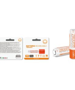 Alternative view of Batteria Ricaricabile al Litio 18650 2800mAh 3.7V 7.4Wh Modello Piatto