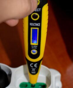 Cercafase Digitale Rilevatore di Tensione Display a Led - Penna per cercafase digitale multifunzione Test di Tensione CA/CC