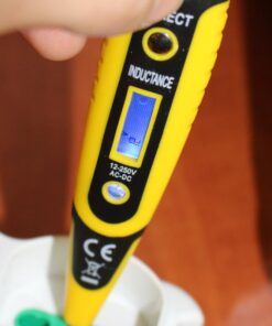 Cercafase Digitale Rilevatore di Tensione Display a Led - Penna per cercafase digitale multifunzione Test di Tensione CA/CC