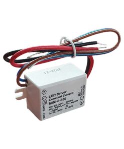 Mini Led Driver IP65 Corrente Costante 350mA 9V-17VDC 6W 48X38X21mm