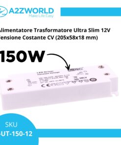 Alternative view of Alimentatore Trasformatore Ultra Slim 12V Tensione Costante CV (150W)