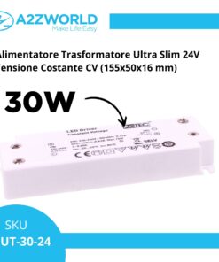 Alternative view of Alimentatore Trasformatore Ultra Slim 24V Tensione Costante CV (30W)
