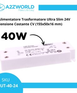 Alternative view of Alimentatore Trasformatore Ultra Slim 24V Tensione Costante CV (40W)
