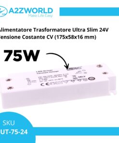 Alternative view of Alimentatore Trasformatore Ultra Slim 24V Tensione Costante CV (75W)