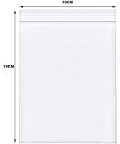 1000 Pezzi Buste Zip Trasparenti 10x15 cm Spessore 30 Micron Richiudibili