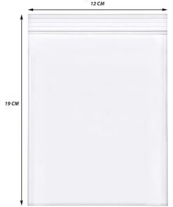 1000 Pezzi Buste Zip Trasparenti 12x19 cm Spessore 30 Micron Richiudibili