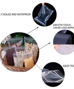 1000 Pezzi Buste Zip Trasparenti 12x19 cm Spessore 30 Micron Richiudibili