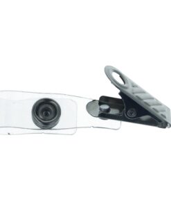 12 Pezzi Porta Badge In PVC Rigida Con Clip Interno 85X54mm