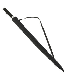 Ombrello Lungo Antivento 10 Stecche Nero con Apertura Automatica Robusto ed Elegante