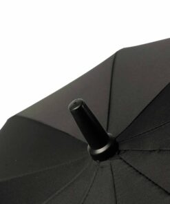Ombrello Lungo Antivento 10 Stecche Nero con Apertura Automatica Robusto ed Elegante