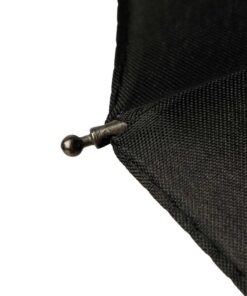 Ombrello Robusto Antivento 3 Pieghe 12 Stecche Teflon 190T 105cm Apertura e Chiusura Automatico Nero Classico