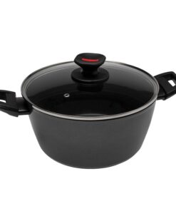 Casseruola Induzione Fonda Antiaderente Con Coperchio Diametro 20cm Spessore 4mm