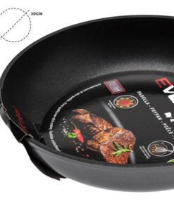 Padella Induzione con Fondo Antiaderente Diametro 30cm Spessore 4mm
