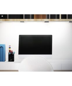 Lampada Barra Led in alluminio 300mm 3W 12V DC Bianco Caldo per Cucina Armadio Corridoio Mensola Vetrina Luci Notte