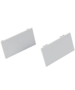 Coppia Tappi Tappini Termine Per Chiusure Profilo Barra Alluminio Da Parete Luce Indiretta BA0006