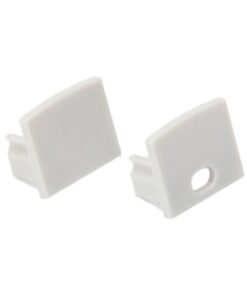 Coppia Tappi Tappini Termine Per Chiusure Profilo Barra Alluminio Da Incasso Muro Con Alette BA0007