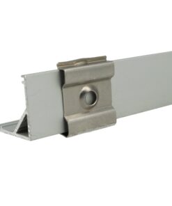 Clip Guida Gancio PC Per Fissaggio a Muro Del Profilo Alluminio Slim Angolare BA1616