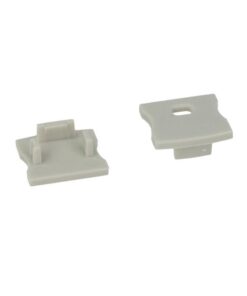 Coppia Tappi Tappini Termine Per Chiusure Profilo Barra Alluminio Quadrato Profondo BA1715