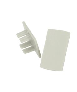 Coppia Tappi Tappini Termine Per Chiusure Profilo Barra Alluminio Doppio Illuminazione Da 2 Lati BA1732