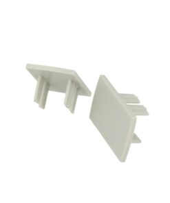 Coppia Tappi Tappini Termine Per Chiusure Profilo Barra Alluminio Doppio Illuminazione Da 2 Lati BA1732