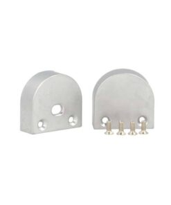 Coppia Tappi Tappini Termine Per Chiusure Profilo Alluminio BA1814 e Diffusore Opale Rotondo BA3342