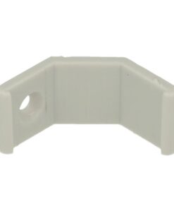 Clip Guida Gancio Plastica Per Fissaggio Profilato Alluminio Angolare Spesso Curva 45 Gradi BA3109