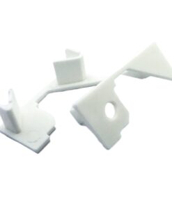 Coppia Tappi Tappini Termine Per Chiusure Profilato Alluminio Da Soffitto Luce Asimmetrica BA3315W