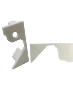 Alternative view of Coppia Tappi Tappini Termine Per Chiusure Profilato Alluminio Da Soffitto Luce Asimmetrica BA3315W