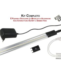 Interruttore Led Dimmer PWM Touch 12V DC 5A con 3 intensita per Barra Led Sottopensile Armadio Cucina Bagno