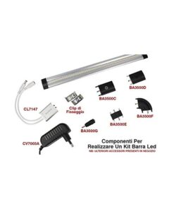 Giunto Angolare a L Connettore 3.5x1.35mm 12V DC Per Barra Led Sottopensile Cucina Armadio