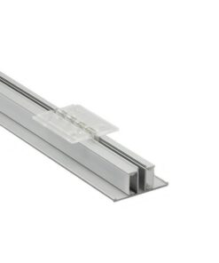 Clip Guida Gancio Lineare Plastica Per Fissaggio a Muro Parete Profilato Alluminio BA4420