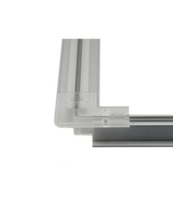 Clip Guida Gancio Plastica Forma L 90 Gradi Per Fissaggio a Muro Parete Del Profilato Alluminio BA4420