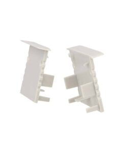 Coppia Tappini Termine Per Chiusure Del Profilo Alluminio BA4435